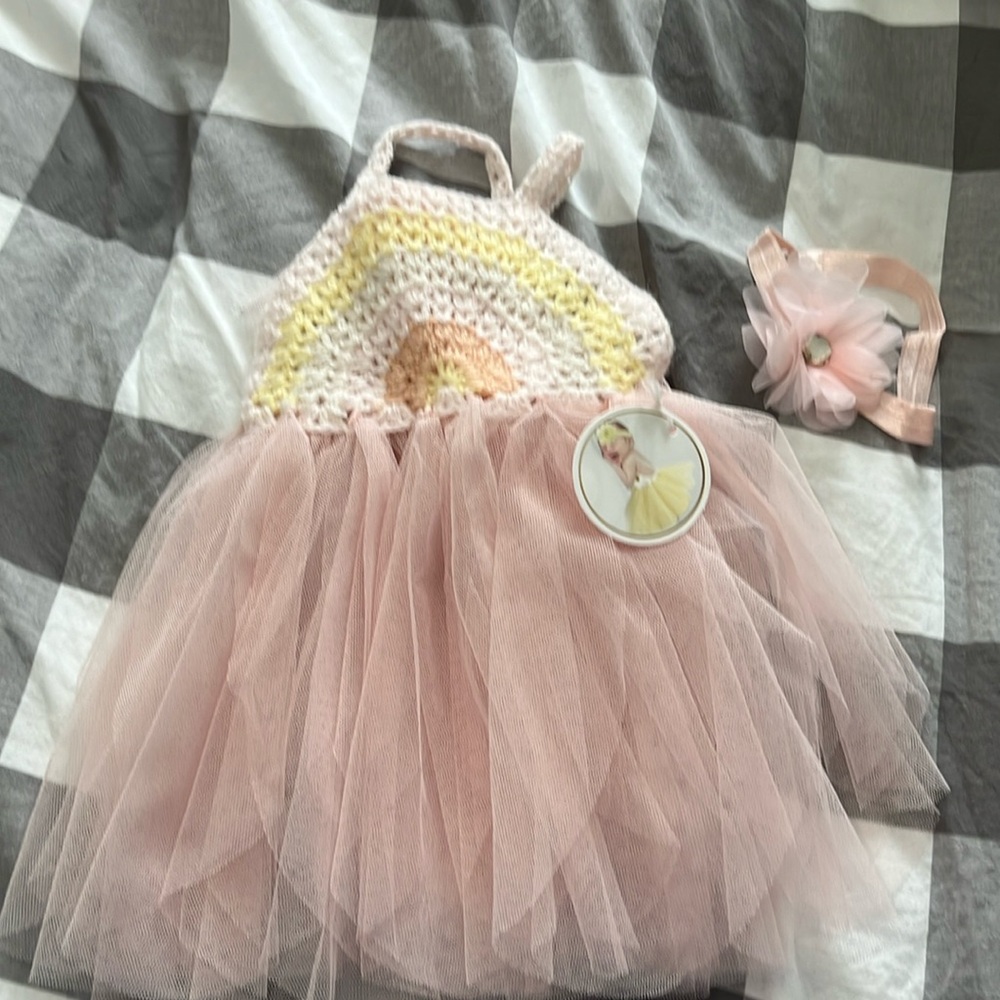 NWT Elly & Emma Baby Girl Dress and Headband